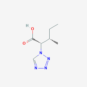 molecular formula C7H12N4O2 B8070595 (2S,3S)-3-methyl-2-(tetrazol-1-yl)pentanoic acid 