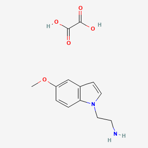 molecular formula C13H16N2O5 B8070698 2-(5-Methoxyindol-1-yl)ethanamine;oxalic acid 