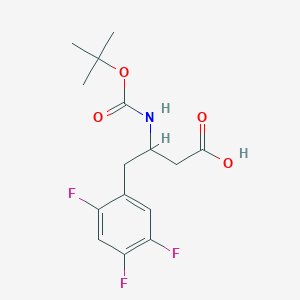 molecular formula C15H18F3NO4 B8070707 Boc-(R)-3-氨基-4-(2,4,5-三氟苯基)-丁酸 