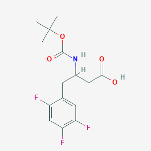 3-{[(tert-butoxy)carbonyl]amino}-4-(2,4,5-trifluorophenyl)butanoic acid