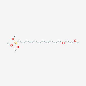 molecular formula C17H38O5Si B8070737 3,3-Dimethoxy-2,15,18-trioxa-3-silanonadecane 