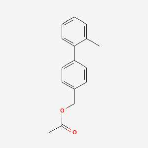 molecular formula C16H16O2 B8070765 [1,1'-Biphenyl]-4-methanol, 2'-methyl-, 4-acetate 