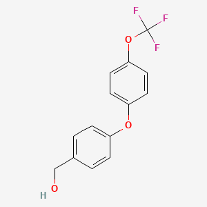 molecular formula C14H11F3O3 B8070766 (4-(4-(Trifluoromethoxy)phenoxy)phenyl)methanol 