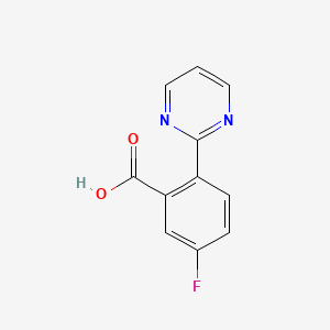 5-Fluoro-2-(pyrimidin-2-yl)benzoic acid