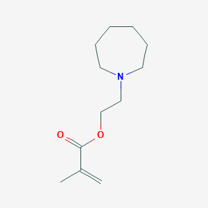 molecular formula C12H21NO2 B8070810 2-Propenoic acid, 2-methyl-, 2-(hexahydro-1H-azepin-1-yl)ethyl ester 