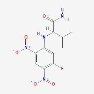 molecular formula C11H13FN4O5 B8070869 N(alpha)-(2 4-Dinitro-5-fluorophenyl)- 
