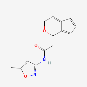 molecular formula C14H14N2O3 B8070905 5-Benzofuranacetamide, 2,3-dihydro-N-(5-methyl-3-isoxazolyl)- 