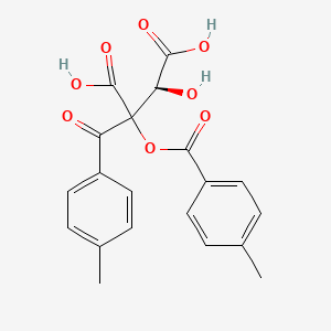 molecular formula C20H18O8 B8070911 (3S)-3-hydroxy-2-(4-methylbenzoyl)-2-(4-methylbenzoyl)oxybutanedioic acid 