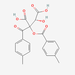 molecular formula C20H18O8 B8070912 (3R)-3-hydroxy-2-(4-methylbenzoyl)-2-(4-methylbenzoyl)oxybutanedioic acid 