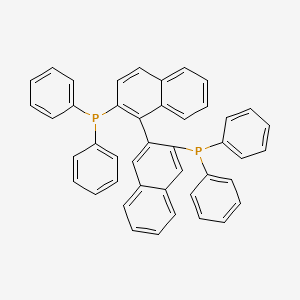molecular formula C44H32P2 B8070928 Phosphine, (1S)-[1,1'-binaphthalene]-2,2'-diylbis[diphenyl- 