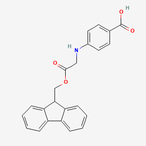 molecular formula C23H19NO4 B8070978 4-[[2-(9H-fluoren-9-ylmethoxy)-2-oxoethyl]amino]benzoic acid 