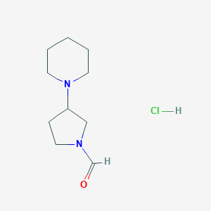 molecular formula C10H19ClN2O B8070982 4-(Pyrrolidin-1-ylcarbonyl)piperidine hydrochloride 