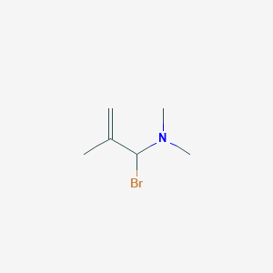 molecular formula C6H12BrN B8070992 1-Propen-1-amine,1-bromo-N,N,2-trimethyl- 