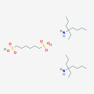 molecular formula C26H60N2O6S2 B8071013 4-Ethyloctan-4-amine;hexane-1,6-disulfonic acid 