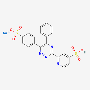 molecular formula C20H13N4NaO6S2 B8071110 Sodium 4-(5-phenyl-3-(4-sulfopyridin-2-yl)-1,2,4-triazin-6-yl)benzenesulfonate 