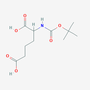molecular formula C11H19NO6 B8071112 2-((tert-Butoxycarbonyl)amino)hexanedioic acid 