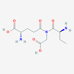 molecular formula C11H19N3O6 B8071150 (2S)-2-amino-5-[[(2S)-2-aminobutanoyl]-(carboxymethyl)amino]-5-oxopentanoic acid 