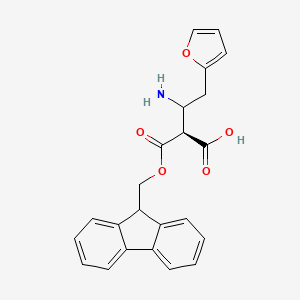 (2S)-3-Amino-2-(9H-fluoren-9-ylmethoxycarbonyl)-4-(furan-2-yl)butanoic acid