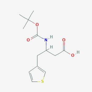 3-((Tert-butoxycarbonyl)amino)-4-(thiophen-3-yl)butanoic acid