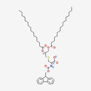 molecular formula C53H83NO8S B8071228 Fmoc-(R)Pam2Cys-OH 