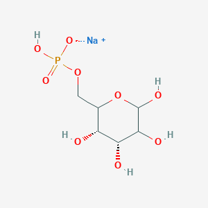 molecular formula C6H12NaO9P B8071239 sodium [(3S,4R)-3,4,5,6-tetrahydroxyoxan-2-yl]methyl hydrogen phosphate 