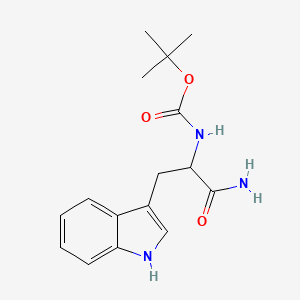 molecular formula C16H21N3O3 B8071241 Boc-L-Tryptophanamide CAS No. 54503-12-7