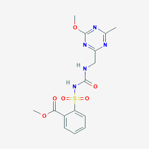 methyl 2-(N-((4-methoxy-6-methyl-1,3,5-triazin-2-yl)methylcarbamoyl)sulfamoyl)benzoate