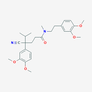 4-cyano-4-(3,4-dimethoxyphenyl)-N-[2-(3,4-dimethoxyphenyl)ethyl]-N,5-dimethylhexanamide