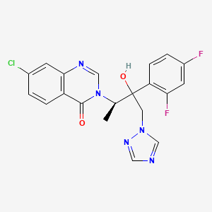 7-chloro-3-[(2R)-3-(2,4-difluorophenyl)-3-hydroxy-4-(1,2,4-triazol-1-yl)butan-2-yl]quinazolin-4-one