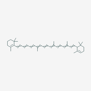 molecular formula C39H54 B8071298 1,3,3-Trimethyl-2-[7,12,16-trimethyl-18-(2,6,6-trimethylcyclohex-2-en-1-yl)octadeca-1,3,5,7,9,11,13,15,17-nonaenyl]cyclohexene 