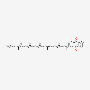 2-[(2E,6E,14E,18E,22E)-3,7,11,15,19,23,27-heptamethyloctacosa-2,6,10,14,18,22,26-heptaenyl]-3-methylnaphthalene-1,4-dione