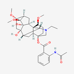 (1a,14a,16b)-20-Ethyl-1,14,16-trimethoxyaconitane-4,8,9-triol 4-(2-acetylamino)benzoate)