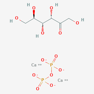 dicalcium;(3S,4R,5R)-1,3,4,5,6-pentahydroxyhexan-2-one;phosphonato phosphate