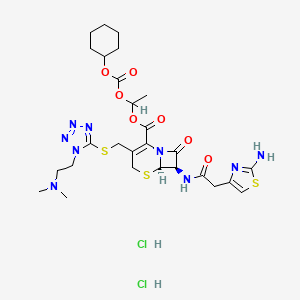 molecular formula C27H39Cl2N9O7S3 B8071401 Cefotiam hexetil hydrochloride CAS No. 95840-69-0