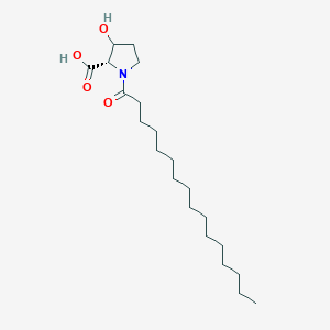 molecular formula C21H39NO4 B8071449 (2S)-3-Hydroxy-1-palmitoylpyrrolidine-2-carboxylic acid 