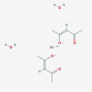 molecular formula C10H18MoO6 B8071513 molybdenum(2+);(Z)-4-oxopent-2-en-2-olate;dihydrate 