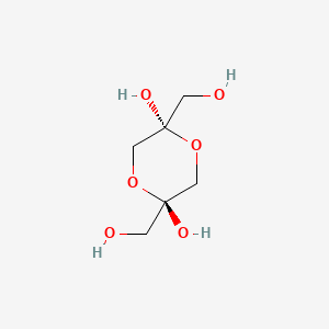 molecular formula C6H12O6 B8071521 trans-2,5-Bis(hydroxymethyl)-1,4-dioxane-2,5-diol 