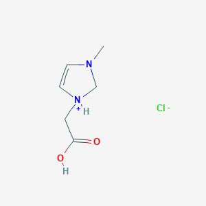 molecular formula C6H11ClN2O2 B8071543 1H-Imidazolium, 1-(carboxymethyl)-3-methyl-, chloride 