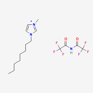 1-Methyl-3-octyl-1H-imidazolium salt with 2,2,2-trifluoro-N-(trifluoroacetyl)acetamide