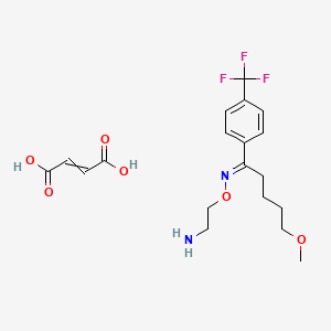but-2-enedioic acid;2-[(E)-[5-methoxy-1-[4-(trifluoromethyl)phenyl]pentylidene]amino]oxyethanamine