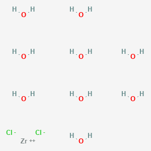 molecular formula Cl2H18O9Zr B8071580 Zirconium(2+);dichloride;nonahydrate 