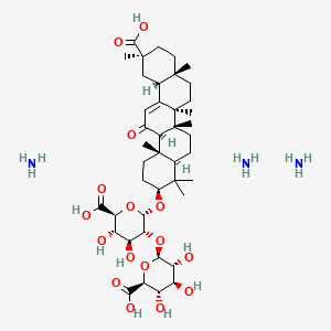 molecular formula C42H71N3O16 B8071680 Glycyrrhizin, ammoniated CAS No. 68083-53-4