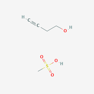 molecular formula C5H10O4S B8071698 3-Butyn-1-ol, methanesulfonate 