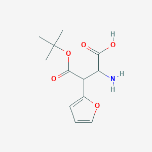 2-Furanpropanoic acid, b-[[(1,1-dimethylethoxy)carbonyl]amino]-