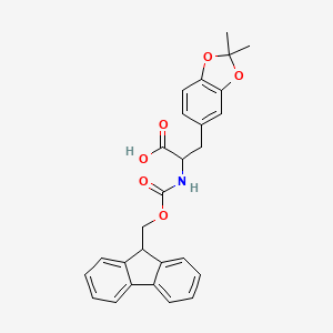molecular formula C27H25NO6 B8071764 Fmoc-Dopa(isopropylidene ketal)-OH 