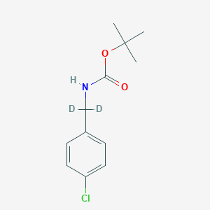 molecular formula C12H16ClNO2 B8071768 Dideutero Tert-Butyl 4-Chlorobenzylcarbamate 
