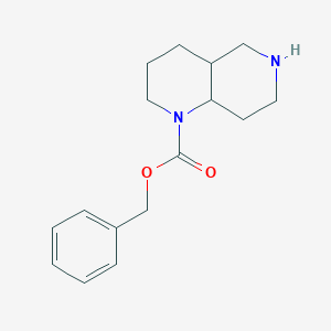 molecular formula C16H22N2O2 B8071812 benzyl octahydro-1,6-naphthyridine-1(2H)-carboxylate 