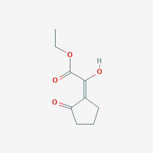 ethyl (2E)-2-hydroxy-2-(2-oxocyclopentylidene)acetate