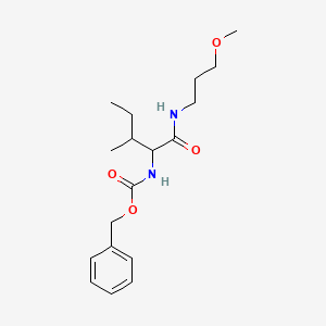 benzyl N-[1-(3-methoxypropylamino)-3-methyl-1-oxopentan-2-yl]carbamate