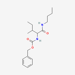 benzyl N-[1-(butylamino)-3-methyl-1-oxopentan-2-yl]carbamate